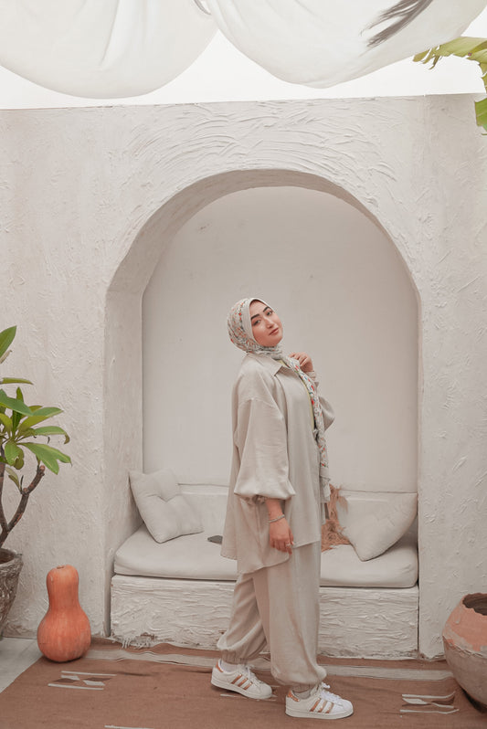 Linen oversized set